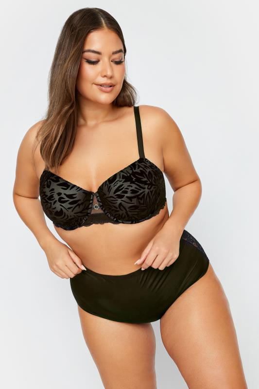 YOURS Plus Size Black Lace Padded Underwired Bra