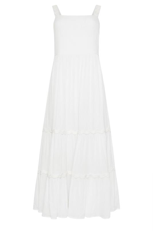 M&Co White Tiered Trim Midi Beach Dress | M&Co 5