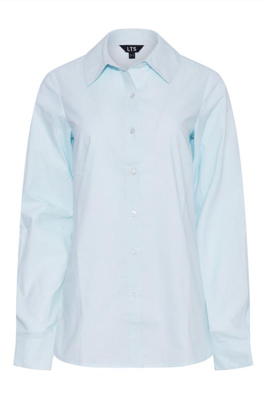LTS Tall Blue Stripe Fitted Shirt 6