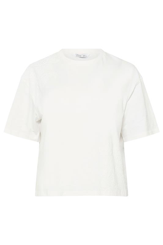 LIMITED COLLECTION Plus Size White Floral Print T-Shirt | Yours Clothing 5