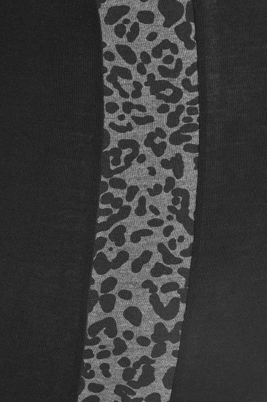 ACTIVE Curve Black Leopard Print Panel High Waisted Gym Leggings_Z.jpg