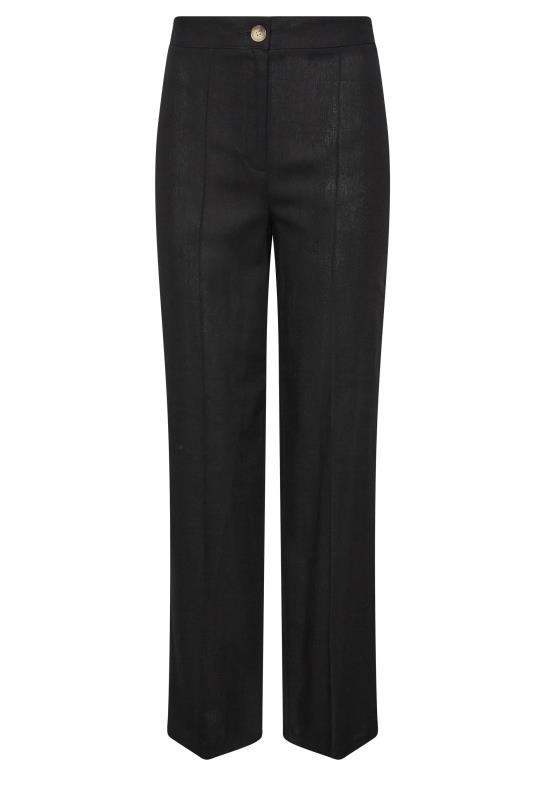LTS Tall Black Linen Trousers | Long Tall Sally  4