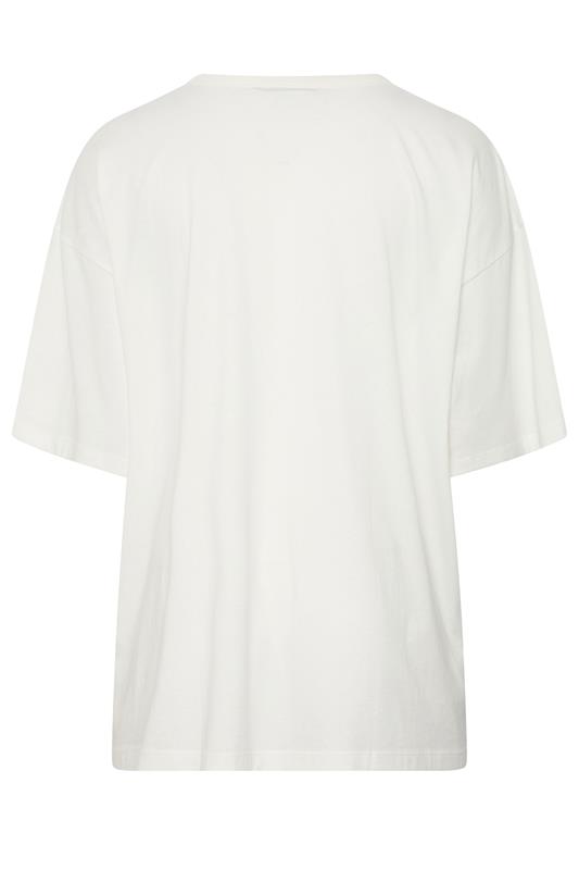 YOURS Plus Size  Ivory White Spicy Margarita T-Shirt | Yours Clothing 7