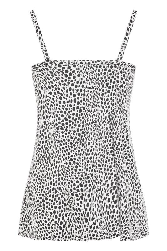 White Dalmatian Print Swing Cami Top | Yours Clothing 6