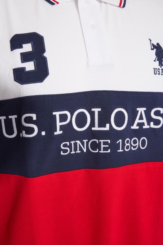 U.S. POLO ASSN. Navy Blue & Red True Player Polo Shirt | BadRhino 4