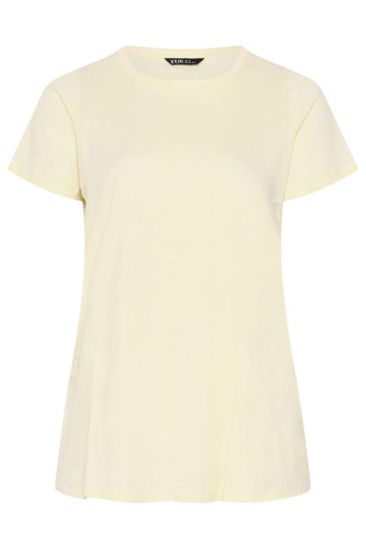 YOURS 2 PACK Plus Size Chocolate Brown & Yellow Core T-Shirts | Yours Clothing 8
