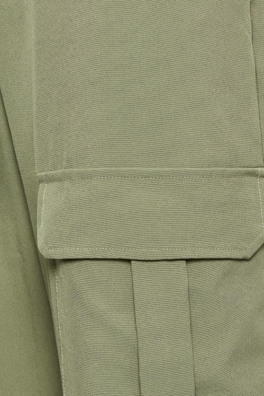 LTS Tall Women's Khaki Green Cuffed Cargo Trousers | Long Tall Sally 4