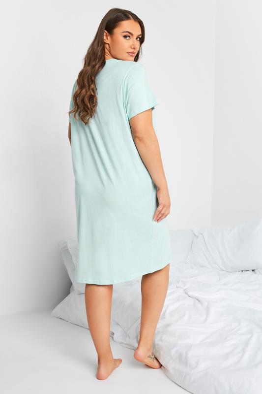 DISNEY Plus Size Blue Dumbo Snoozing Nightdress | Yours Clothing 3