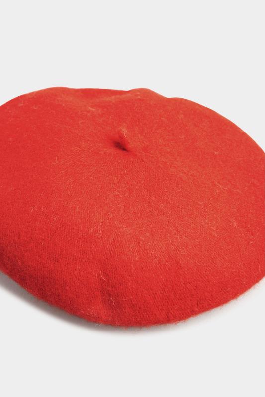 Plus Size Red Felt Beret | Yours Clothing 4