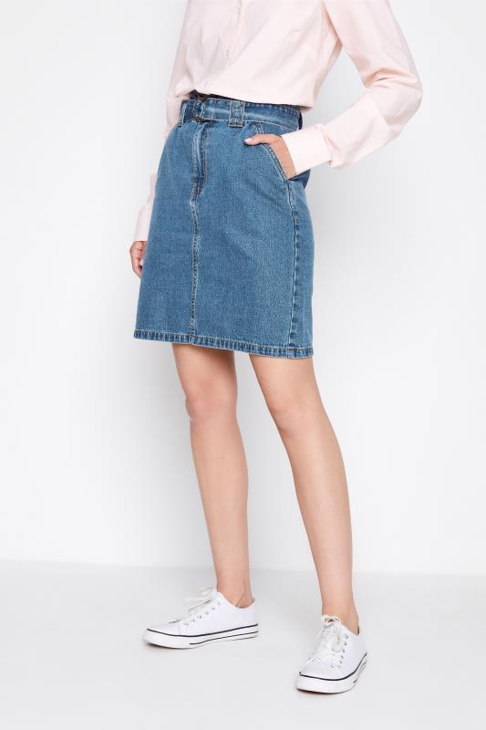 LTS Tall Women's Blue Cotton Denim Skirt | Long Tall Sally 1