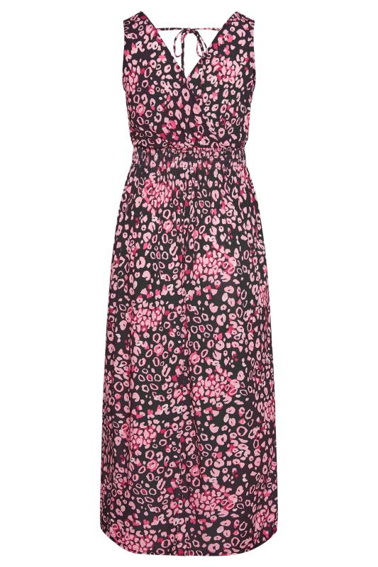YOURS LONDON Plus Size Black Leopard Print Maxi Dress | Yours Clothing 6