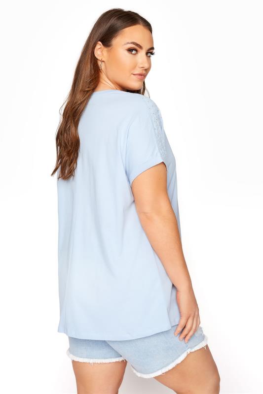 Pale Blue Embroidered Top 3