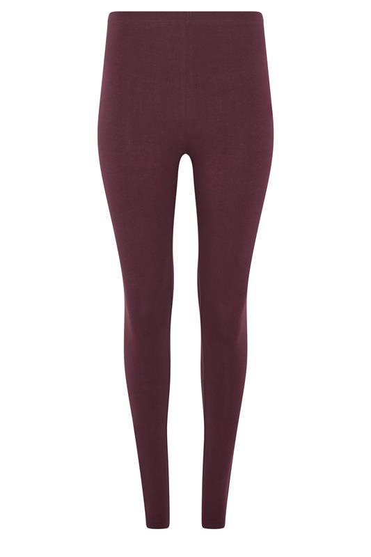 M&Co Berry Purple Stretch Leggings | M&Co 5