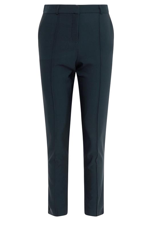 M&Co Navy Blue Pintuck Tailored Trousers | M&Co 5