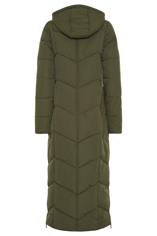 LTS Tall Khaki Green Longline Puffer Coat 7