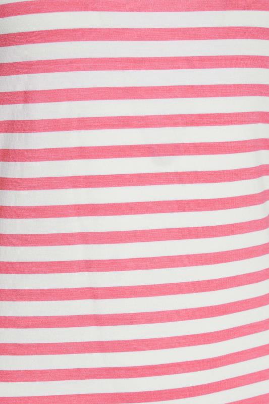 LTS Tall Hot Pink Stripe T-Shirt 4