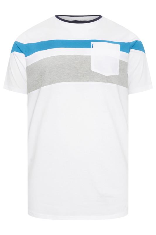 BadRhino Big & Tall White Pocket Cut & Sew T-Shirt | BadRhino 4