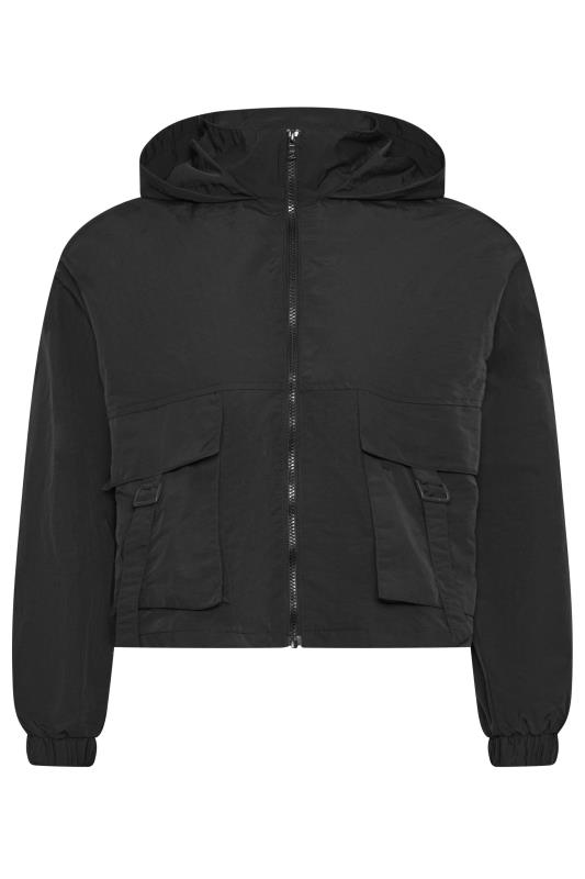 LIMITED COLLECTION Plus Size Black Hooded Cargo Jacket | Yours Clothing 6