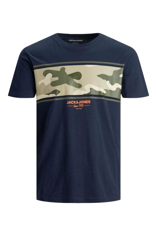 JACK & JONES Navy Camo T-Shirt_F.jpg