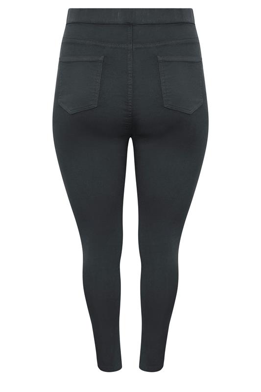 YOURS Plus Size Grey Pull On JENNY Jeggings | Yours Clothing 6