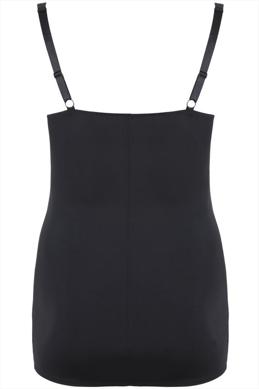 Black Underbra Smoothing Slip Dress With Firm Control 3