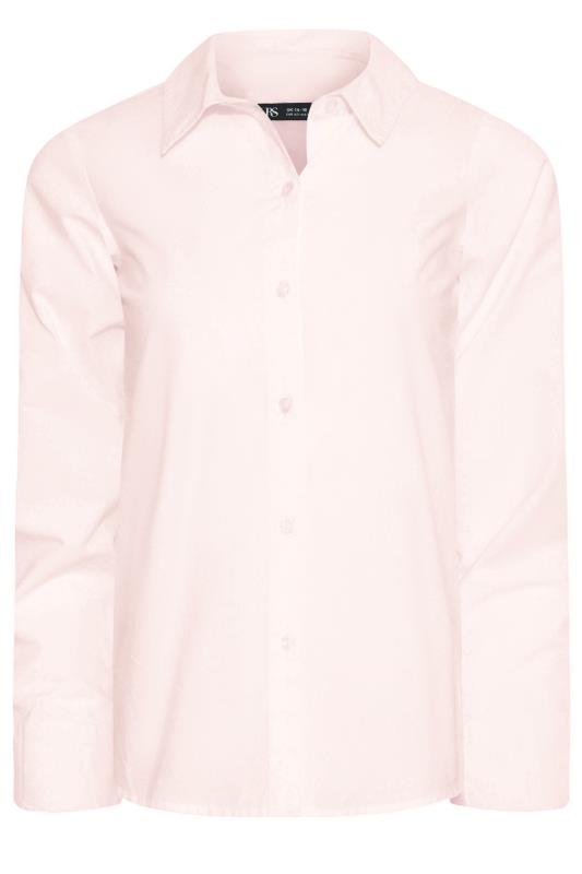 YOURS PETITE Plus Size Pink Fitted Cotton Shirt | Yours Clothing 6