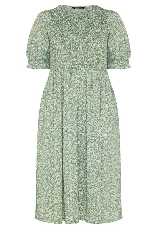 knee length dresses for ladies Midi floral dress with pleated bottom NYLA – Bizuu main image 1
