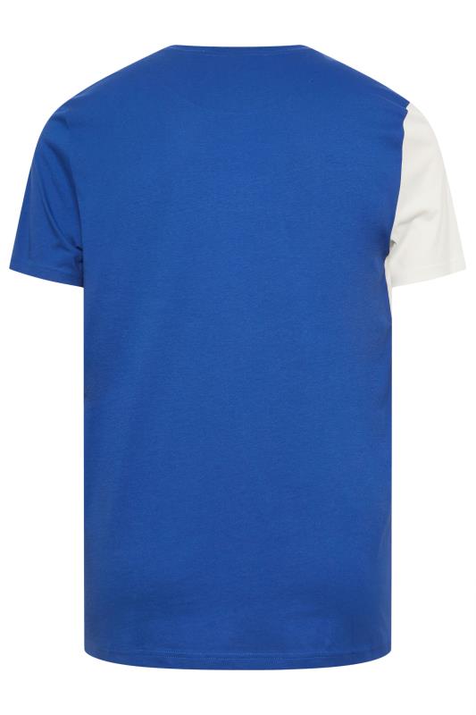 STUDIO A Big & Tall Blue Cut & Sew Logo T-Shirt | BadRhino 4