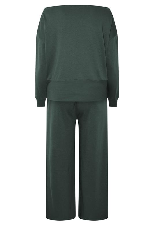 YOURS Plus Size Grey 'New York' Off Shoulder Sweatshirt & Jogger Set | Yours Clothing 7