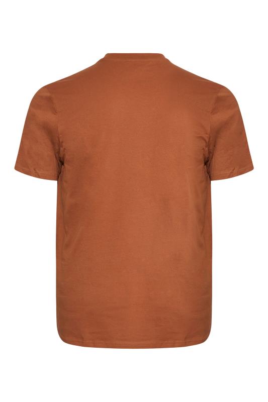 BEN SHERMAN Big & Tall Burnt Orange Pocket T-Shirt 4