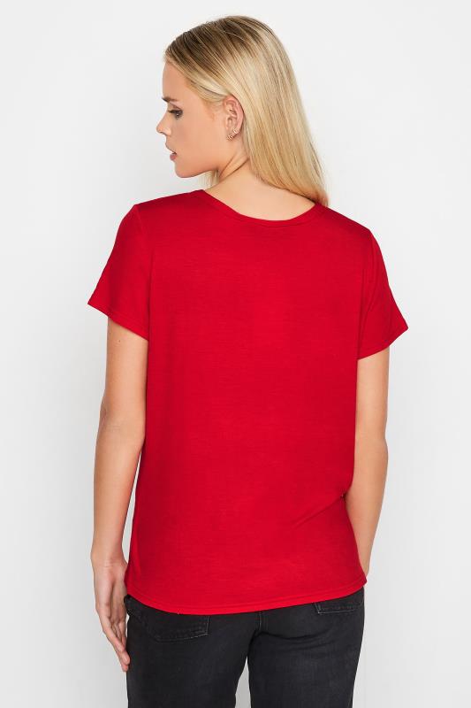 Petite Red Fairlise Christmas Heart T-Shirt | PixieGirl 3