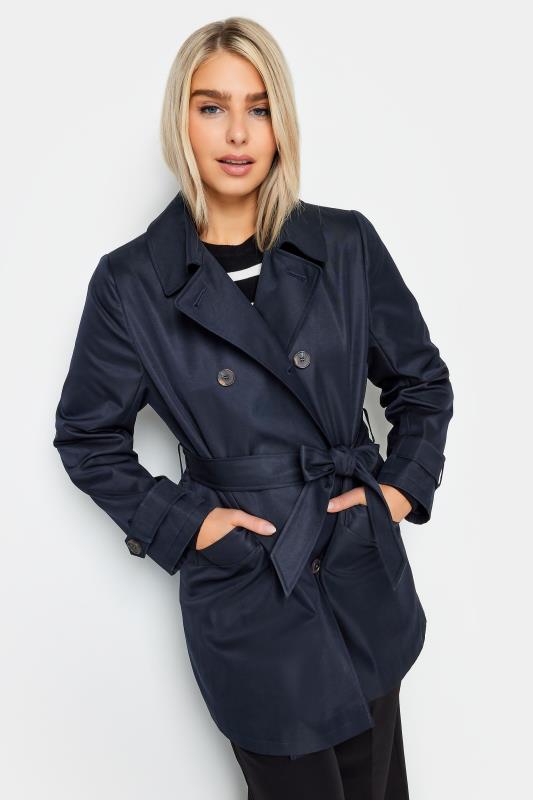  Grande Taille M&Co Navy Blue Trench Coat