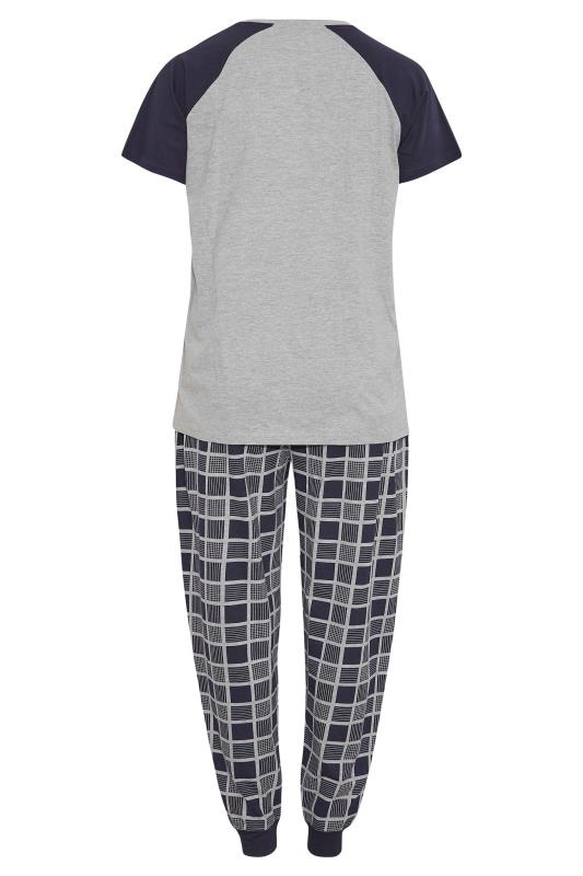 Curve Grey 'Do Not Wake B4 10AM' Slogan Varsity Pyjama Set_Y.jpg