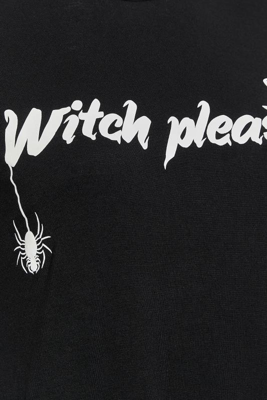 LIMITED COLLECTION Plus Size Black 'Witch Please' Halloween T-Shirt | Yours Clothing 4