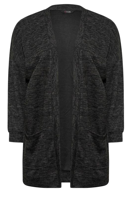 Plus Size  Curve Charcoal Grey Soft Touch Cardigan