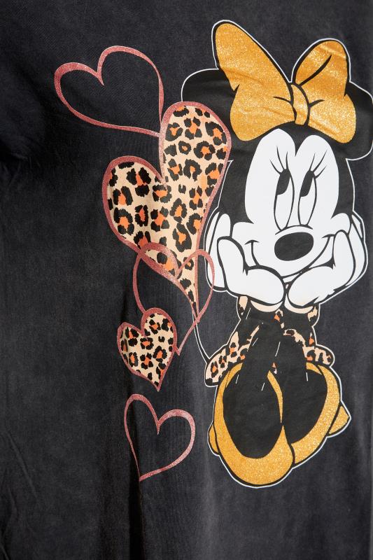 DISNEY Charcoal Grey Minnie Mouse Glitter Graphic T-Shirt_S.jpg
