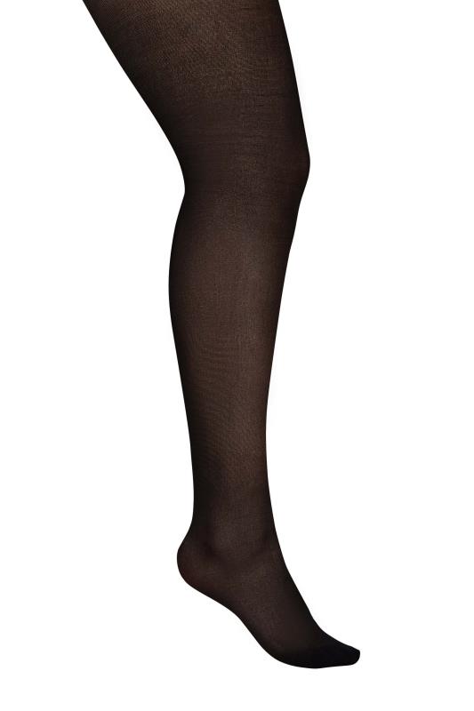 Womens Clothing Hosiery Tights and pantyhose Yours Clothing Synthetic 2 Pack Black 100 Denier Tights 