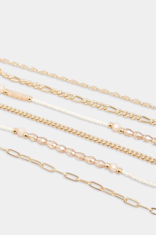 Gold Tone 6 PACK Choker Necklace Set | Yours Clothing  4