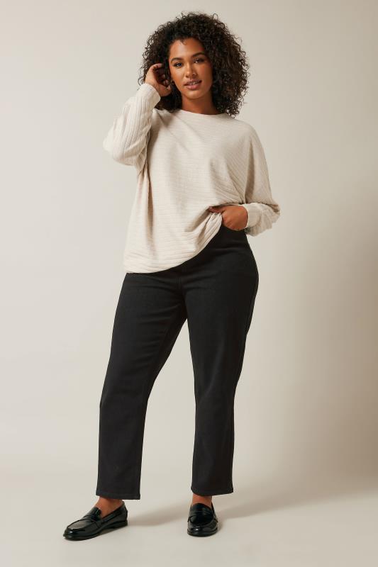 EVANS Plus Size Black Denim Mom Jeans | Evans 2