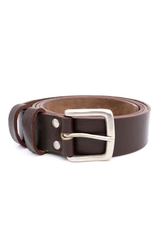 Men's  D555 Brown Leather Belt