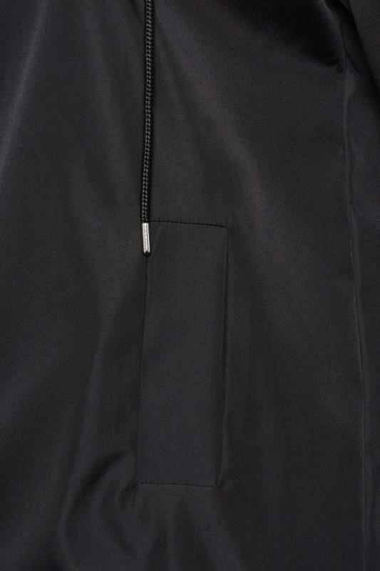 YOURS LUXURY Curve Black Longline Raincoat | Yours Clothing 5