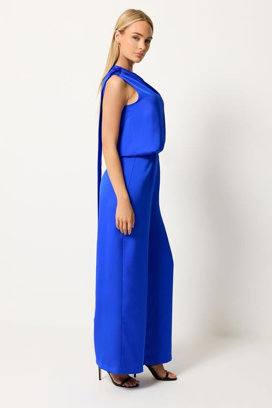 STAR Cobalt Blue Tie Neck Jumpsuit | StarByJM 2