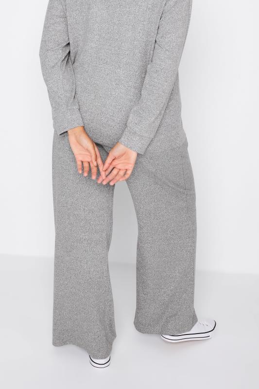 M&Co Grey Soft Touch Wide Leg Lounge Trousers | M&Co 3