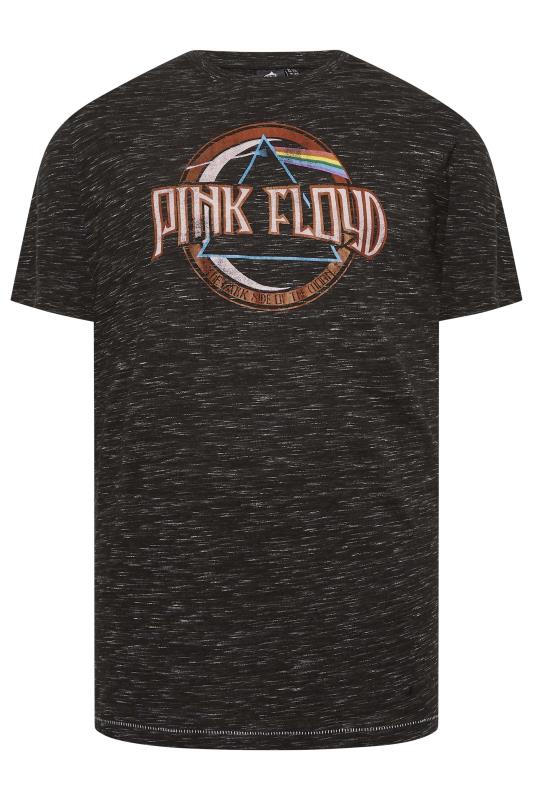 D555 Big & Tall Black Marl Pink Floyd Graphic Print T-Shirt | BadRhino 3