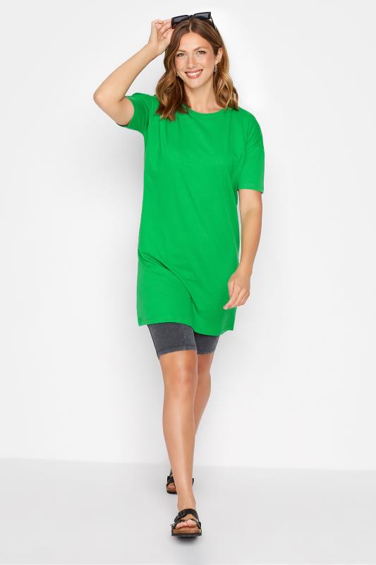 LTS Tall Apple Green Oversized Tunic T-Shirt 2