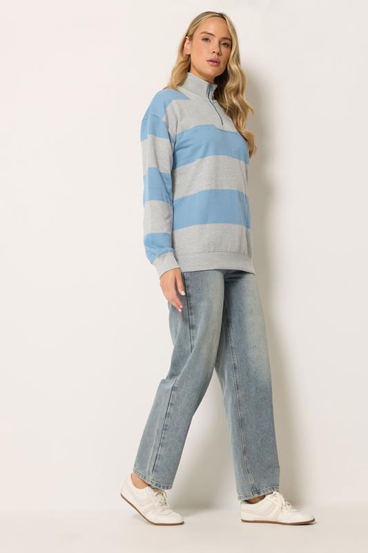LTS Tall Women's Grey Half Zip Sweatshirt | Long Tall Sally 1