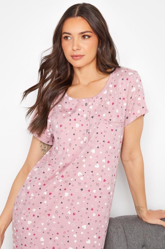LTS Tall Pink Heart Print Cotton Nightdress 3