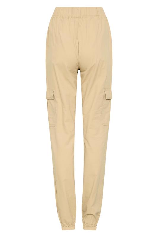 LTS Tall Women's Beige Brown Cargo Pocket Twill Trousers | Long Tall Sally 6
