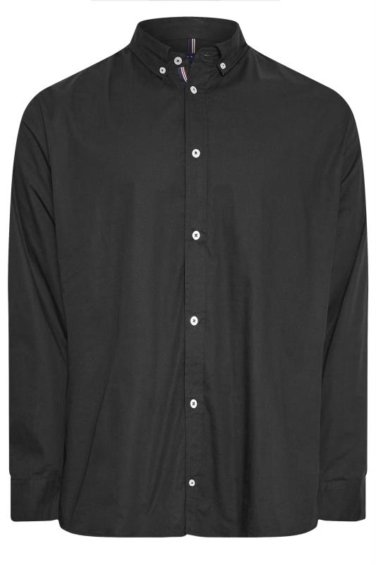 BadRhino Big & Tall 2 PACK Black Poplin Long Sleeve Shirts | BadRhino 3