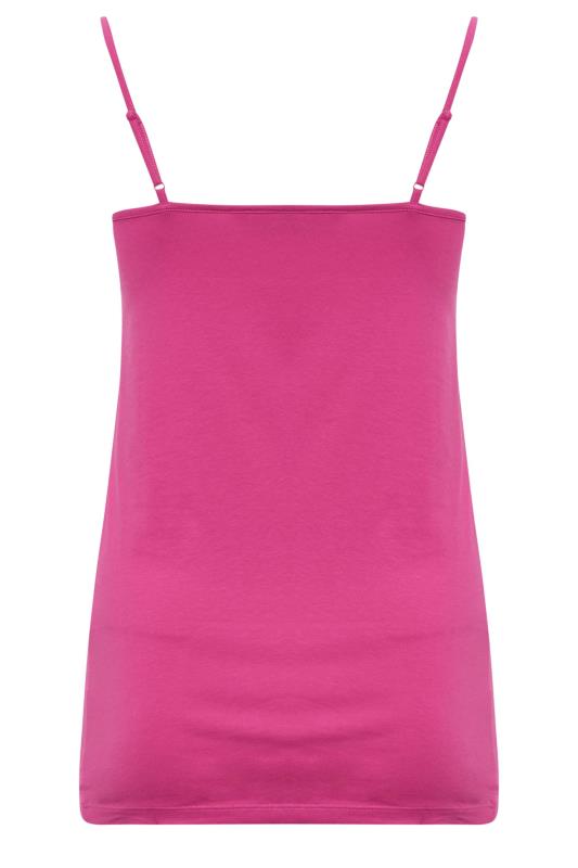 Plus Size Hot Pink Cami Vest Top | Yours Clothing 7